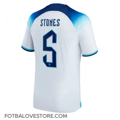 Anglie John Stones #5 Domácí Dres MS 2022 Krátkým Rukávem